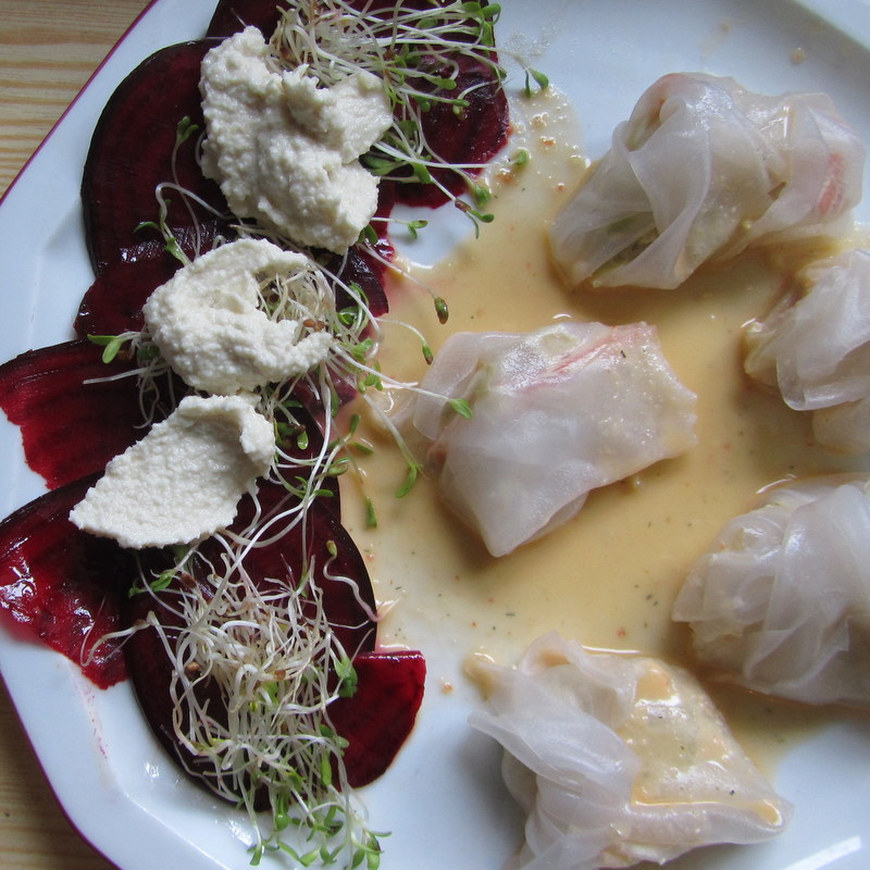 Rote Bete Carpaccio- dumpings-rohkost-rawfood-healthy-gesund