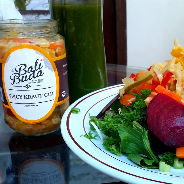 Fermentation Bali Buddah Spicy Sauerkraut Bali Milchsäurebakterien gut für den Darm Probiotics 