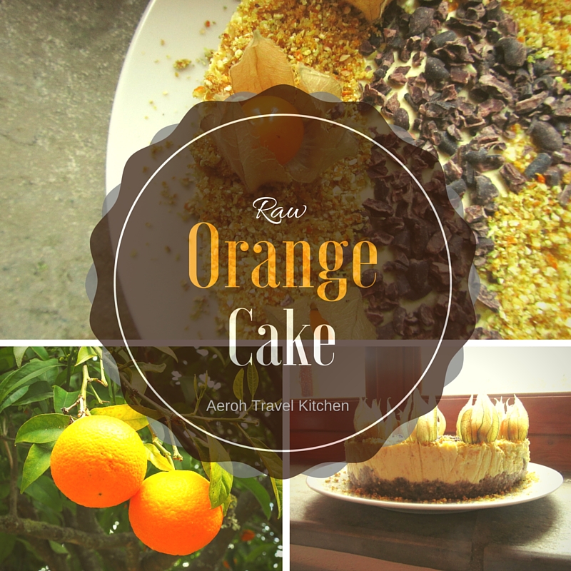 Raw Orange Cake- Rohkost- Orangen-Kuchen-Allergiefrei-Glutenfrei-Zuckerfrei-Kinder-Paleo-Vegan